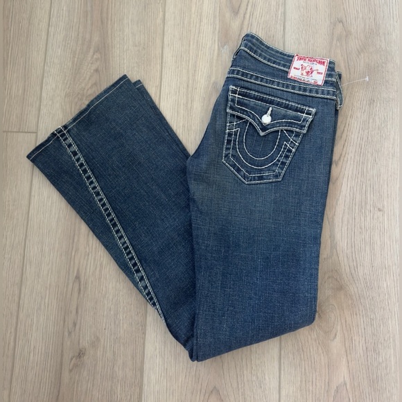 True Religion Women's Blue Wide leg Jeans 👖 - Picture 1 of 9